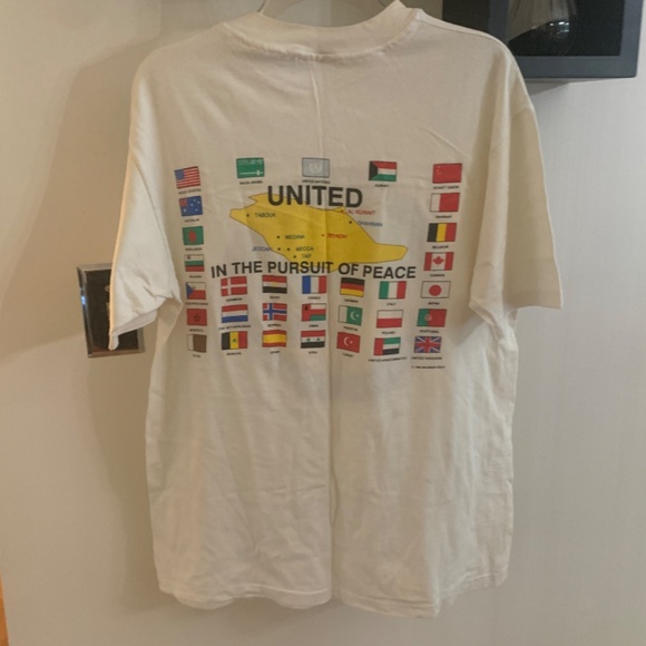 Vintage 1990 DESERT SHIELD T-SHIRT - Mens Size LG 42-44 - Picture 7 of 15